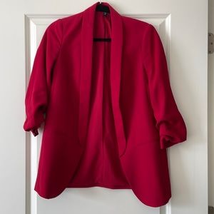 Express Open Red Blazer